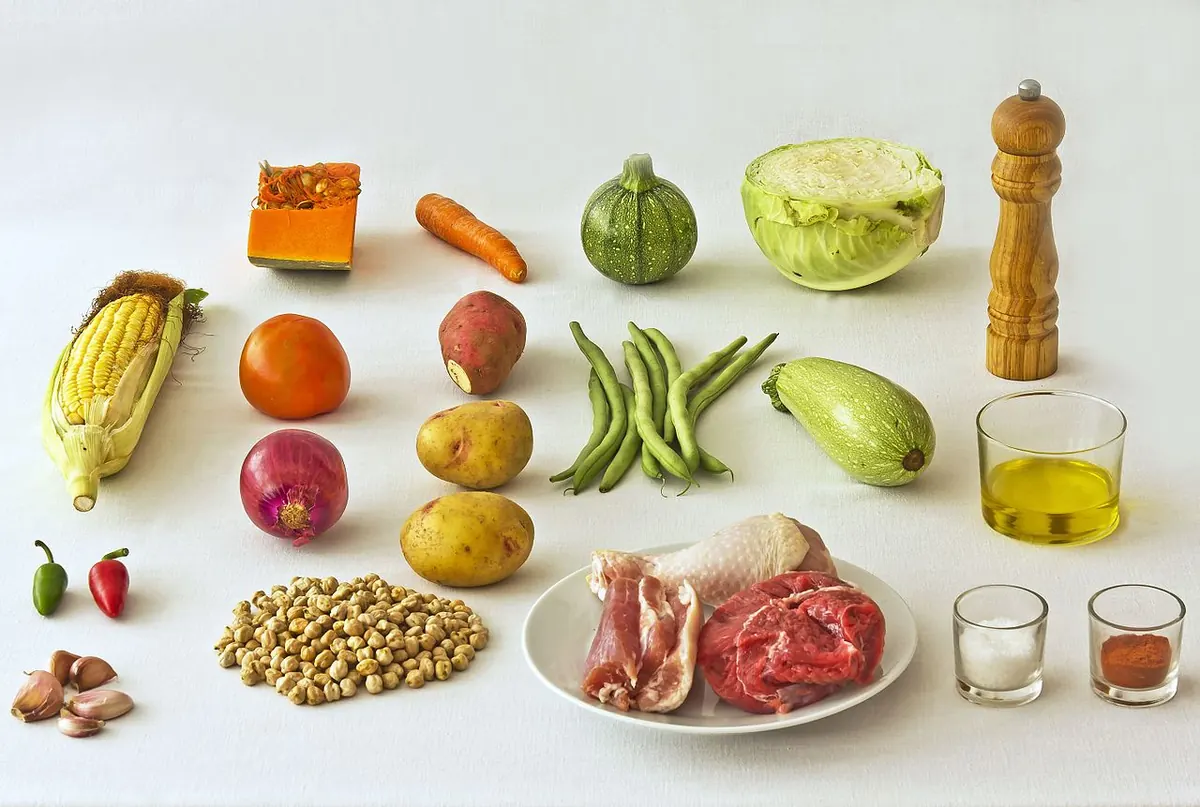 Ingredientes del puchero canario