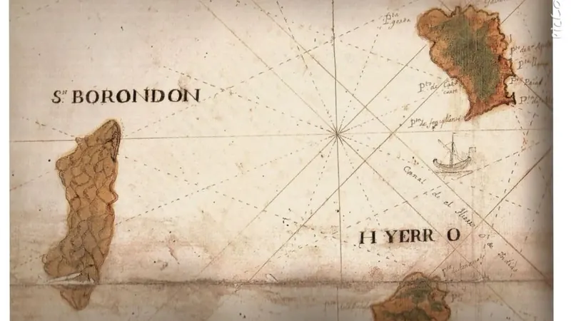 Mapa de San Borondón