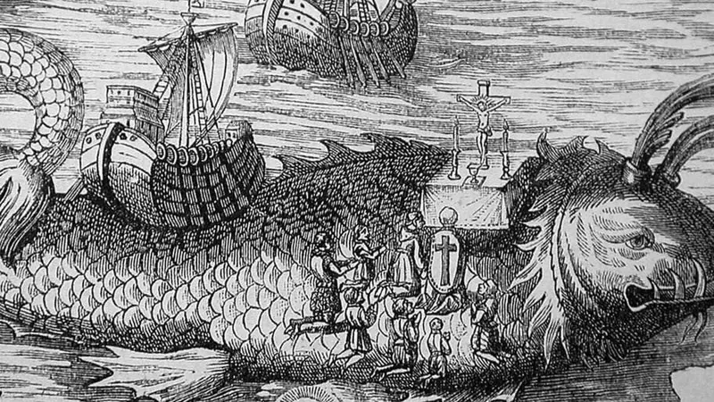 Dibujo de la isla de San Borondón