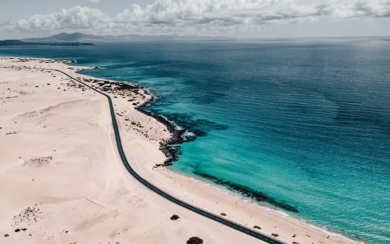 Carretera en Fuerteventura