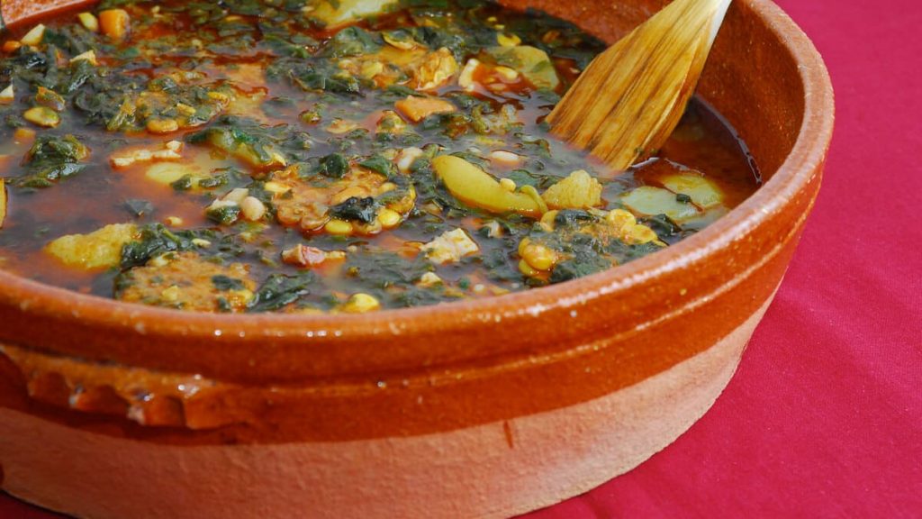 A ration of canarian watercress stew