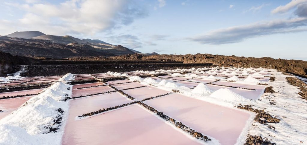 Several Canary Island salt mines
